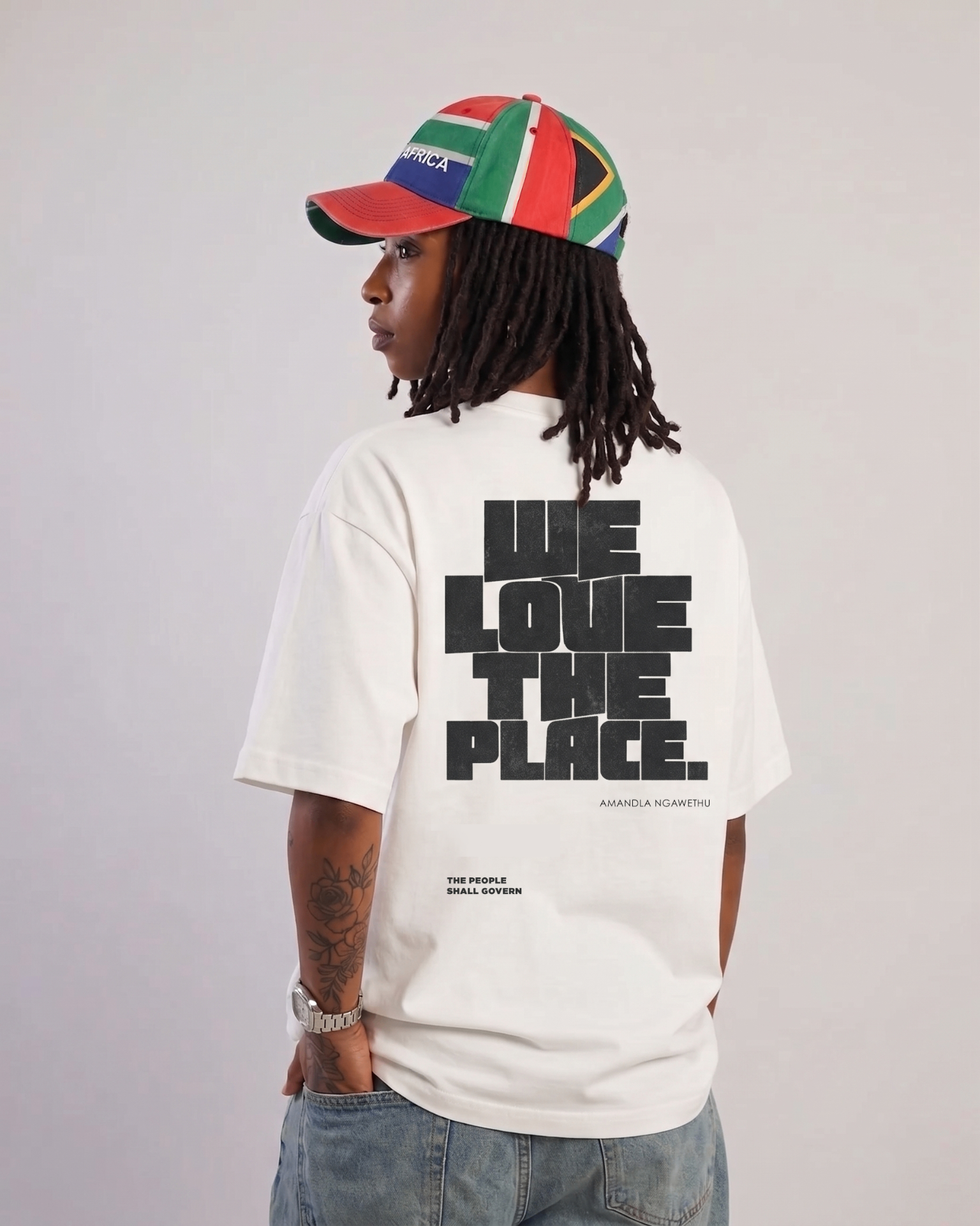 SA Warrior Oversized Back Print Tee